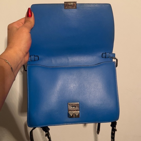 Prada ELEKTRA Blue Studded Crossbody Bag - Picture 3 of 6
